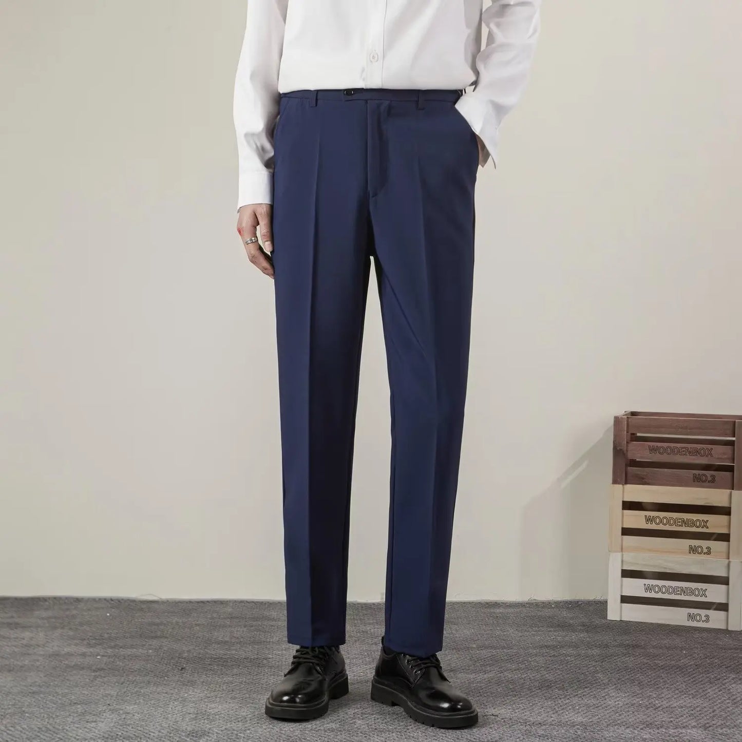 Herren Slimfit Hosen Elegant Bürohosen