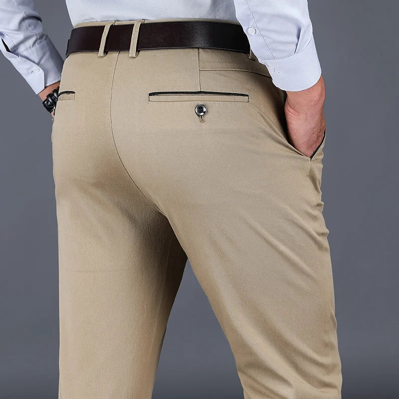 Herren Anzughosen Slim Fit Schlanke Qualität