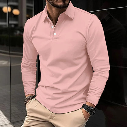 Herren Polo Klassisch Weiss Baumwolle