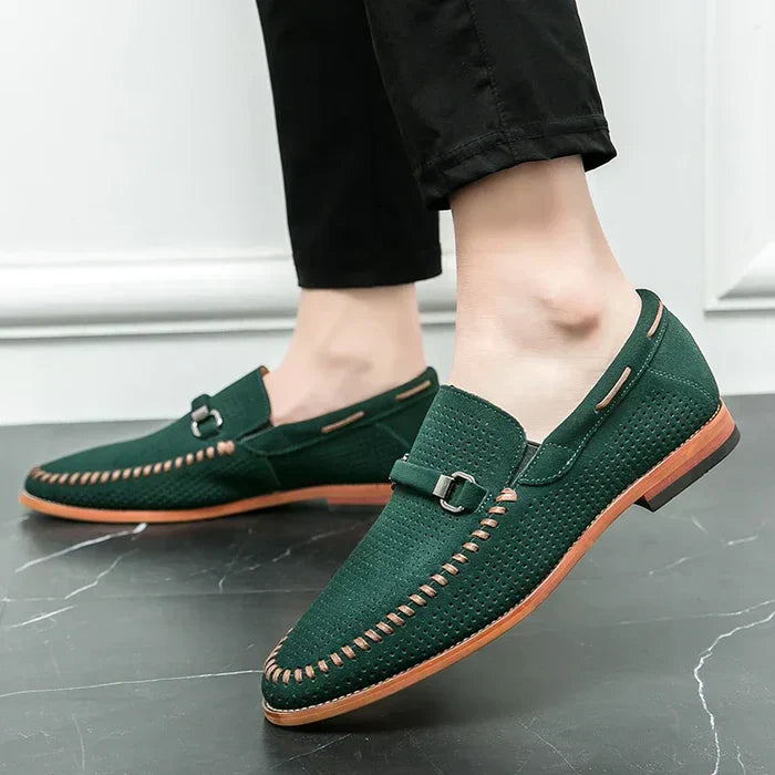 Herren Leder Schuhe Schwarz - Norvielle
