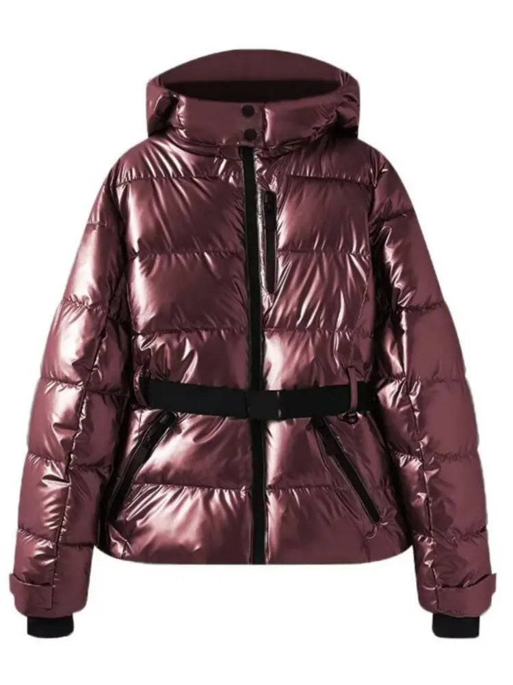 Damen Skijacke Warme Wasserabweisende Winterjacke