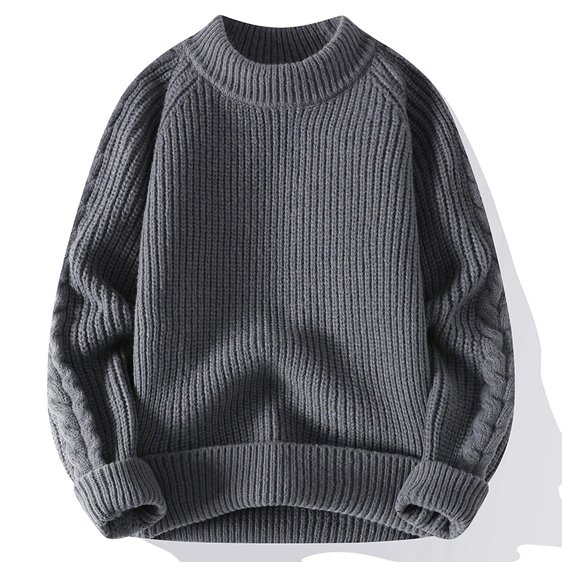 Herren Grobstrick Pullover Klassisch