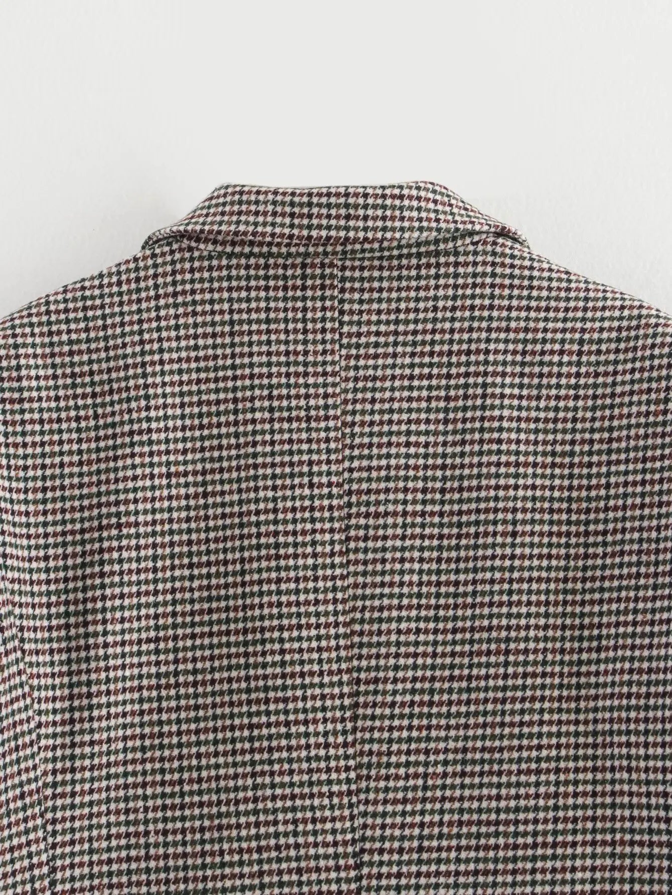 Damen Blazer Kariert Oversized Klassisch