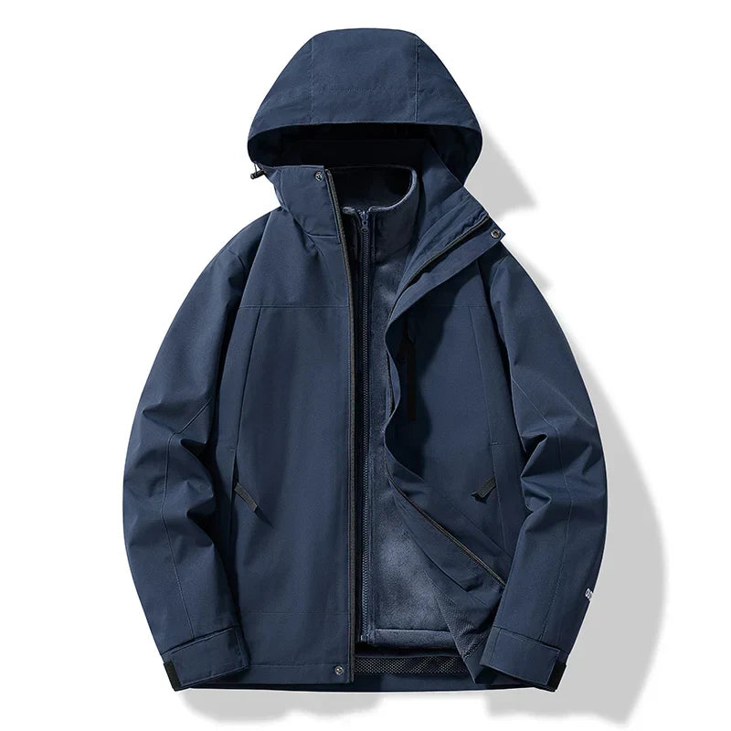 Herren Winterjacke Warme Wasserfeste Kapuze