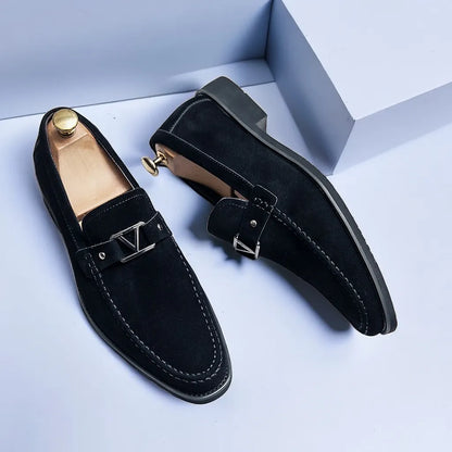 Herren Loafer Schuhe Wildleder Handgefertigt