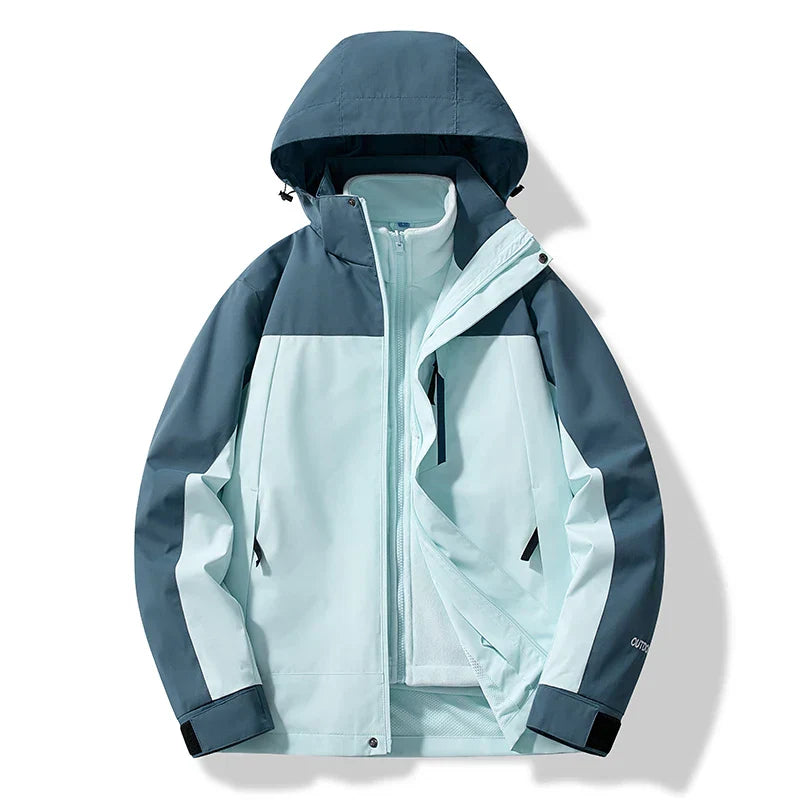Herren Winterjacke Warme Wasserfeste Kapuze Schwarz - Norvielle