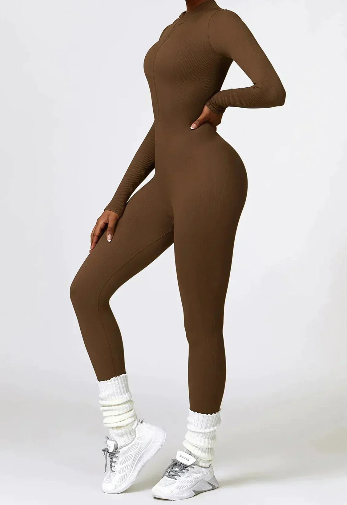 Damen Sportanzug Stretch Jumpsuit Aktiv