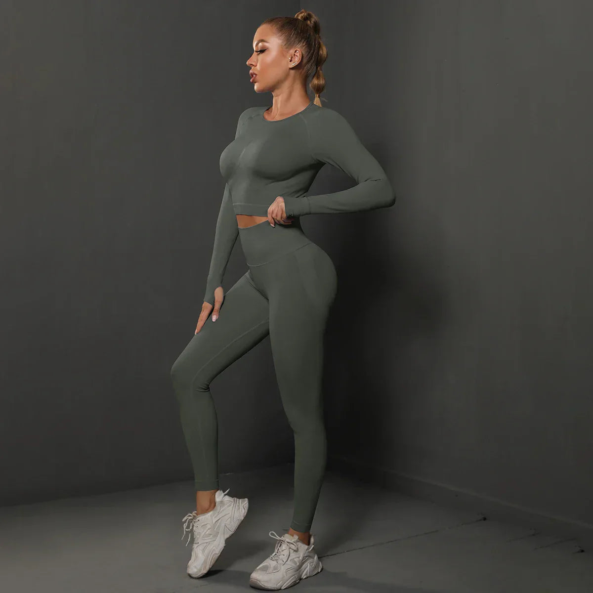 Damen Sportset Nahtlos Komfortabel