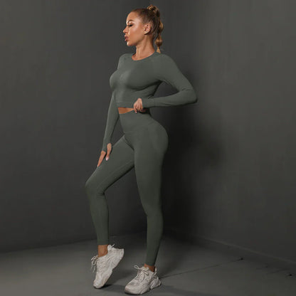 Damen Sportset Nahtlos Komfortabel