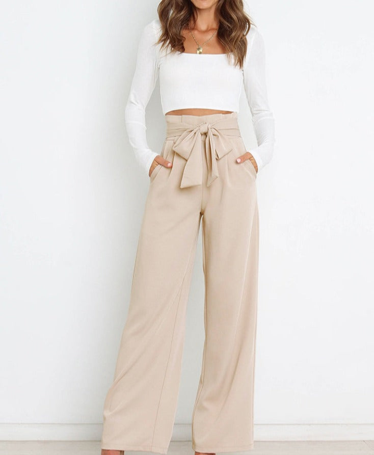Damenhose mit Schleife Elegantes Design