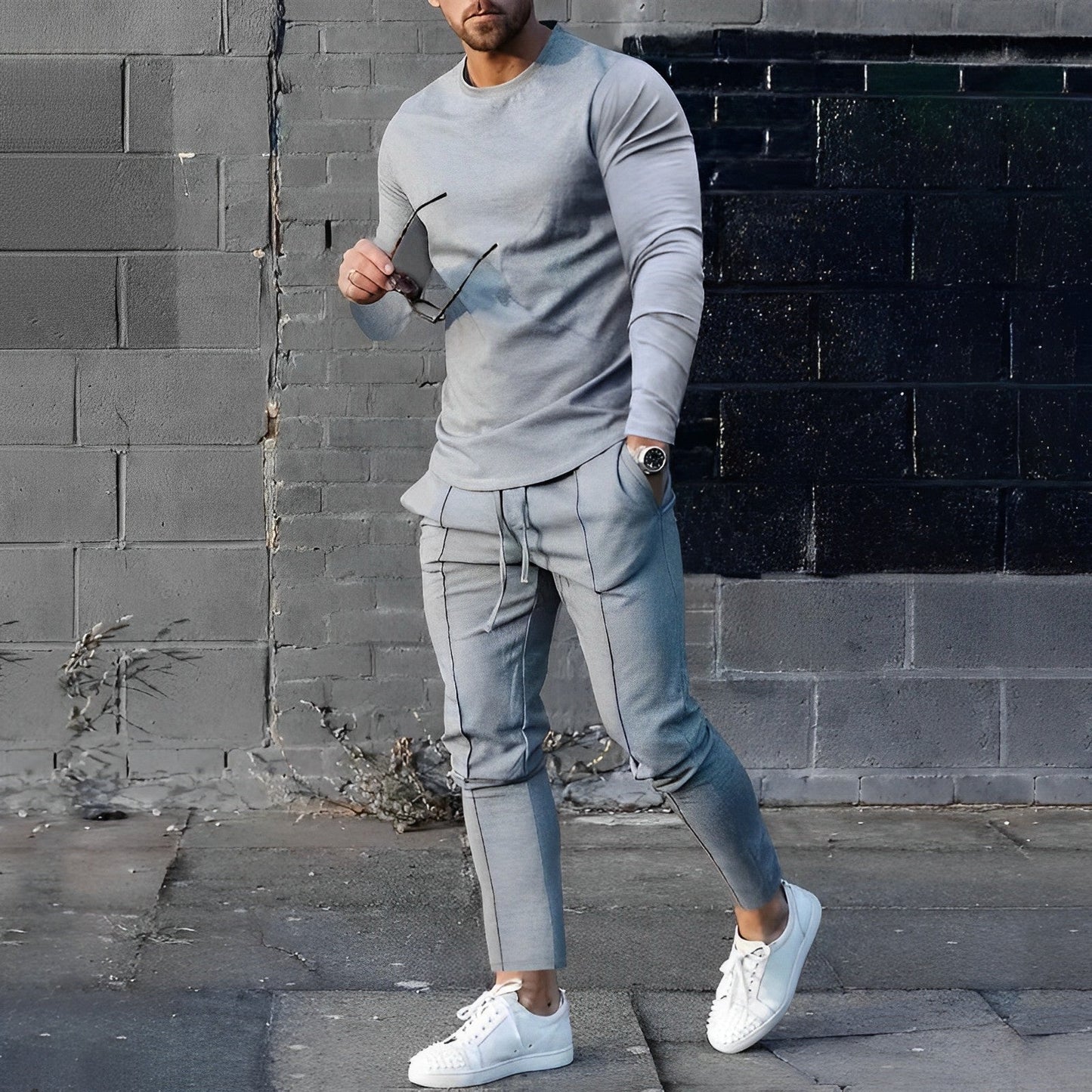 Herren Joggerhose Sportlich Elegant Bequem