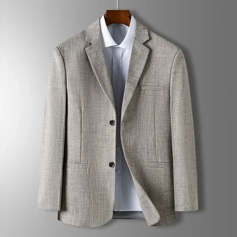 Herren Blazer Slim Fit Blau-Grau-Beige - Norvielle