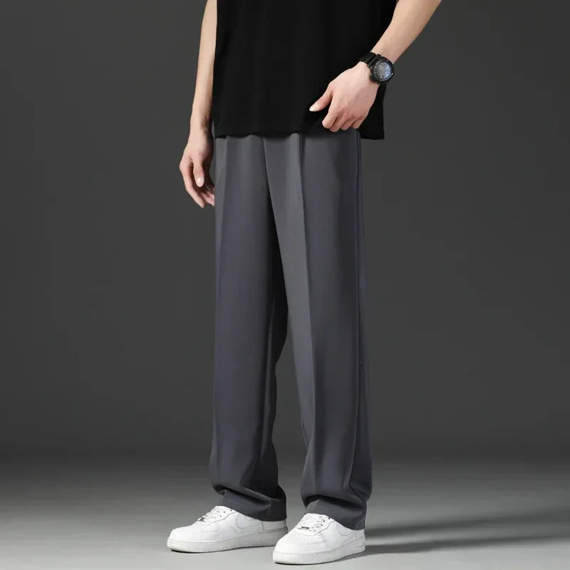 Herrenhosen Bequem Gerader Relaxed Fit