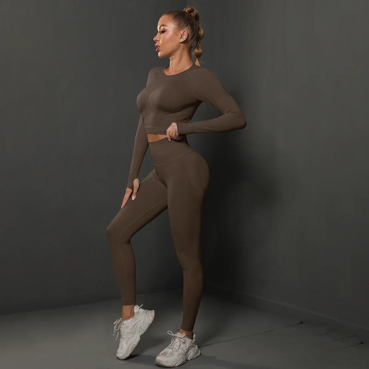 Damen Sportset Nahtlos Komfortabel