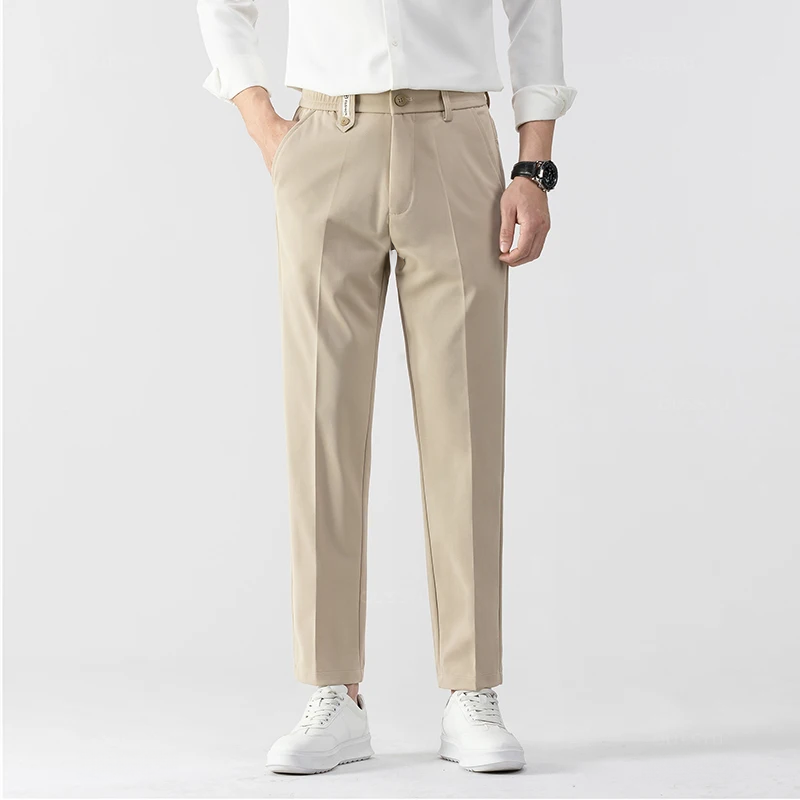 Herrenhose Beige Maßgeschneidert Komforthose - Norvielle