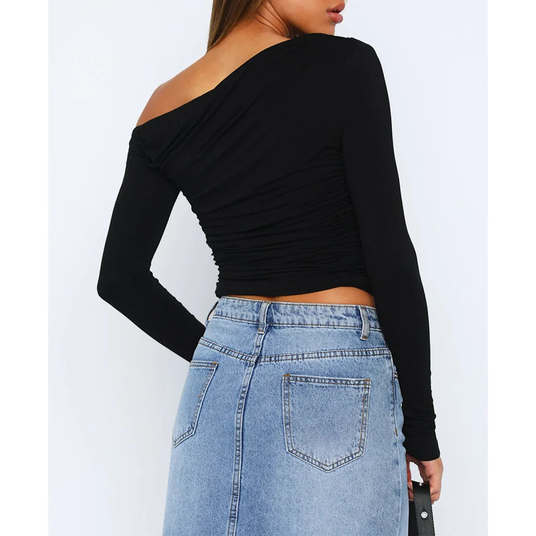 Damen Langarmtop Modern Twisted Design