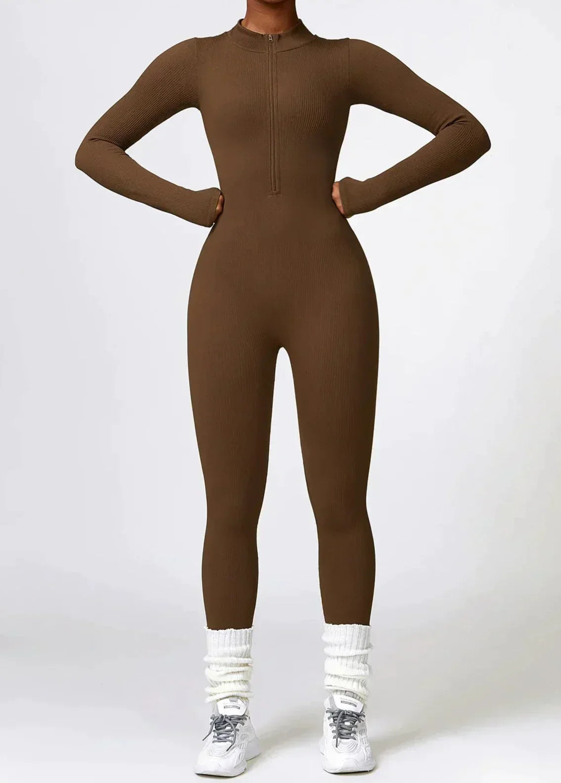 Damen Sportanzug Stretch Jumpsuit Aktiv