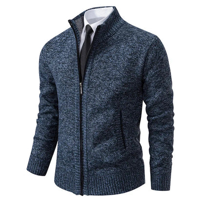 Damen Strickcardigan Reißverschluss Warm