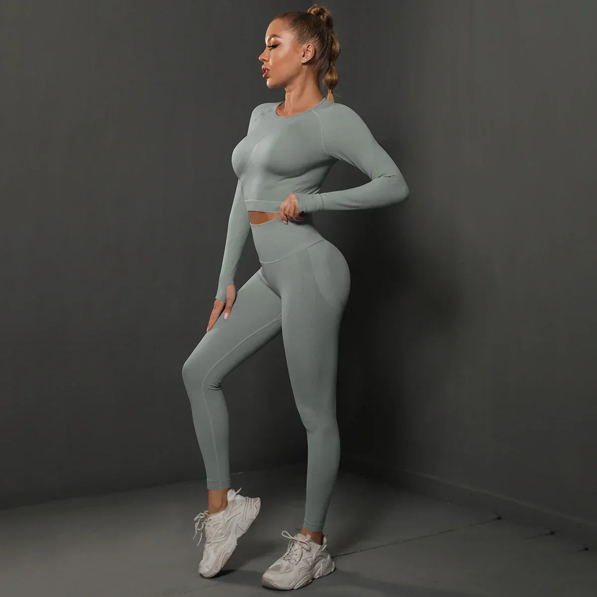 Damen Sportset Nahtlos Komfortabel