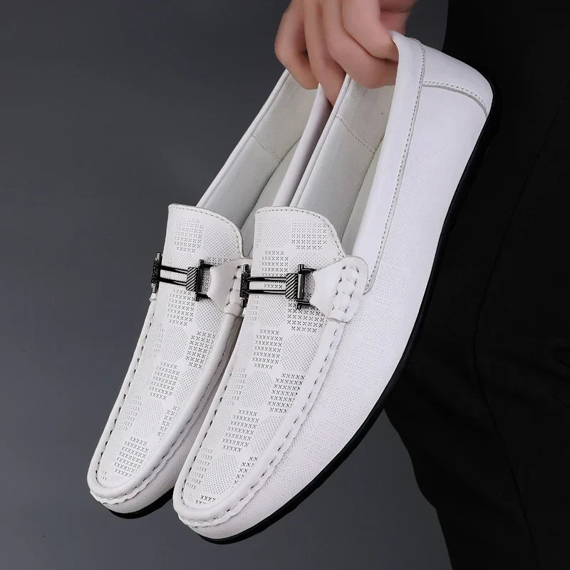 Italienische Herren Lederloafer Echtleder