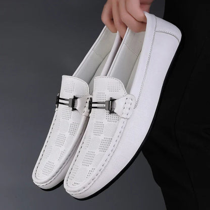 Italienische Herren Lederloafer Echtleder