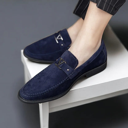 Herren Loafer Schuhe Wildleder Handgefertigt