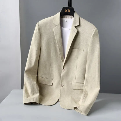 Herren Leinenblazer Elegant Slim Fit