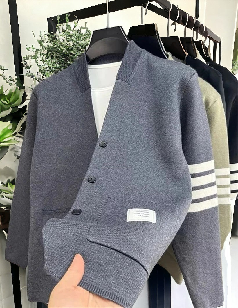 Damen Strickjacke Baumwolle Warm Übergröße