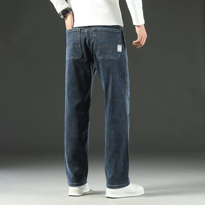 Herren Relaxed Fit Jeans Weit Bequem