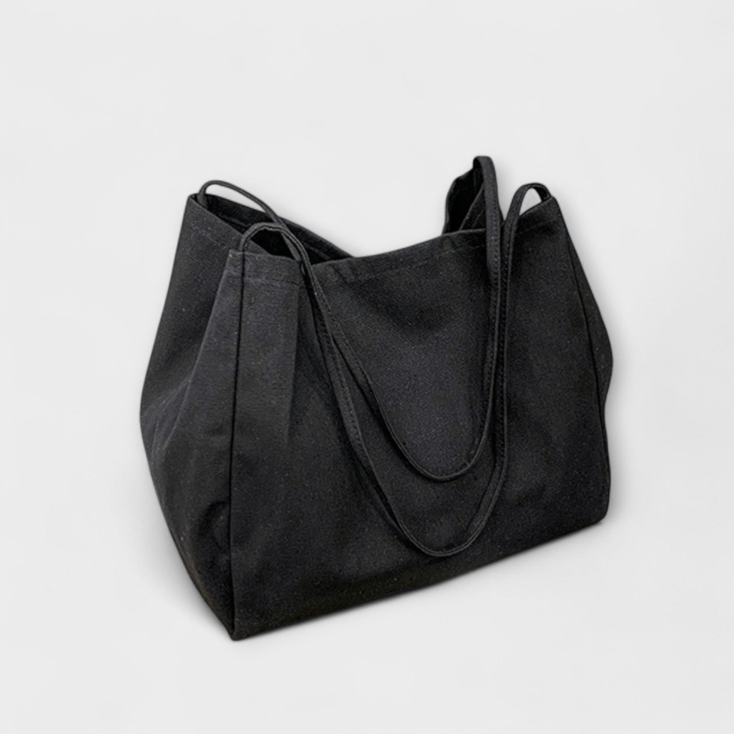 Damen Handtasche Elegante Alltagstasche Leder Schwarz - Norvielle