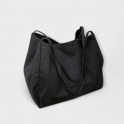 Damen Handtasche Elegante Alltagstasche Leder Schwarz - Norvielle