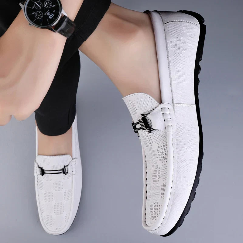 Italienische Herren Lederloafer Echtleder