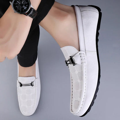 Italienische Herren Lederloafer Echtleder