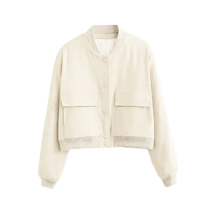 Emilia Bomberjacke cremeweiß – leichte Damenjacke
