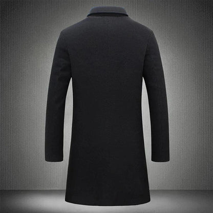 Französischer Damen Wollmantel Warm Wintermantel