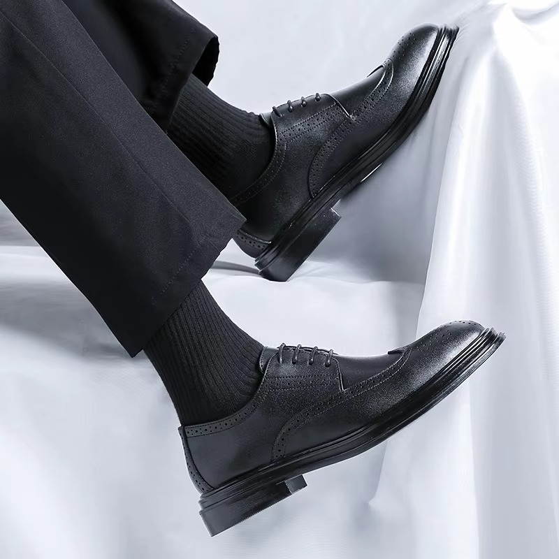 Herrenschuhe Klassisch Flügelspitze e Business Schuhe