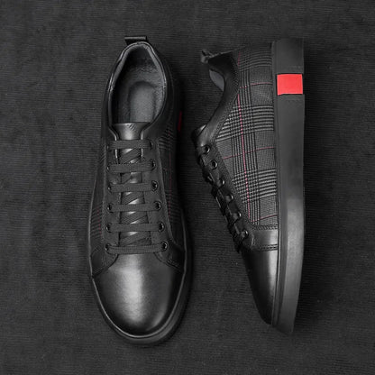 Herren Leder Sneaker Elegantes Design
