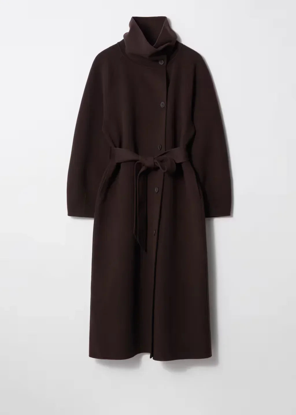 Damenmantel Stehkragen Bindegürtel Parka - Norvielle
