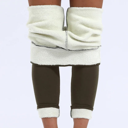 Damen Thermo Leggings Hohe Taille Warm