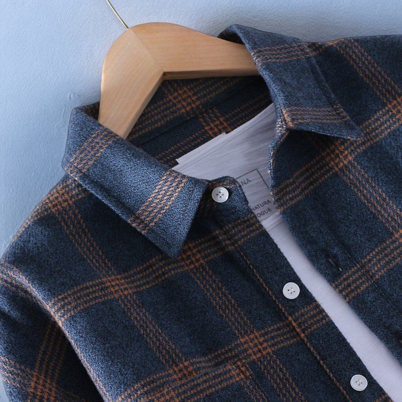 Herren Oxford-Hemd Klassisch Elegantes Baumwolle