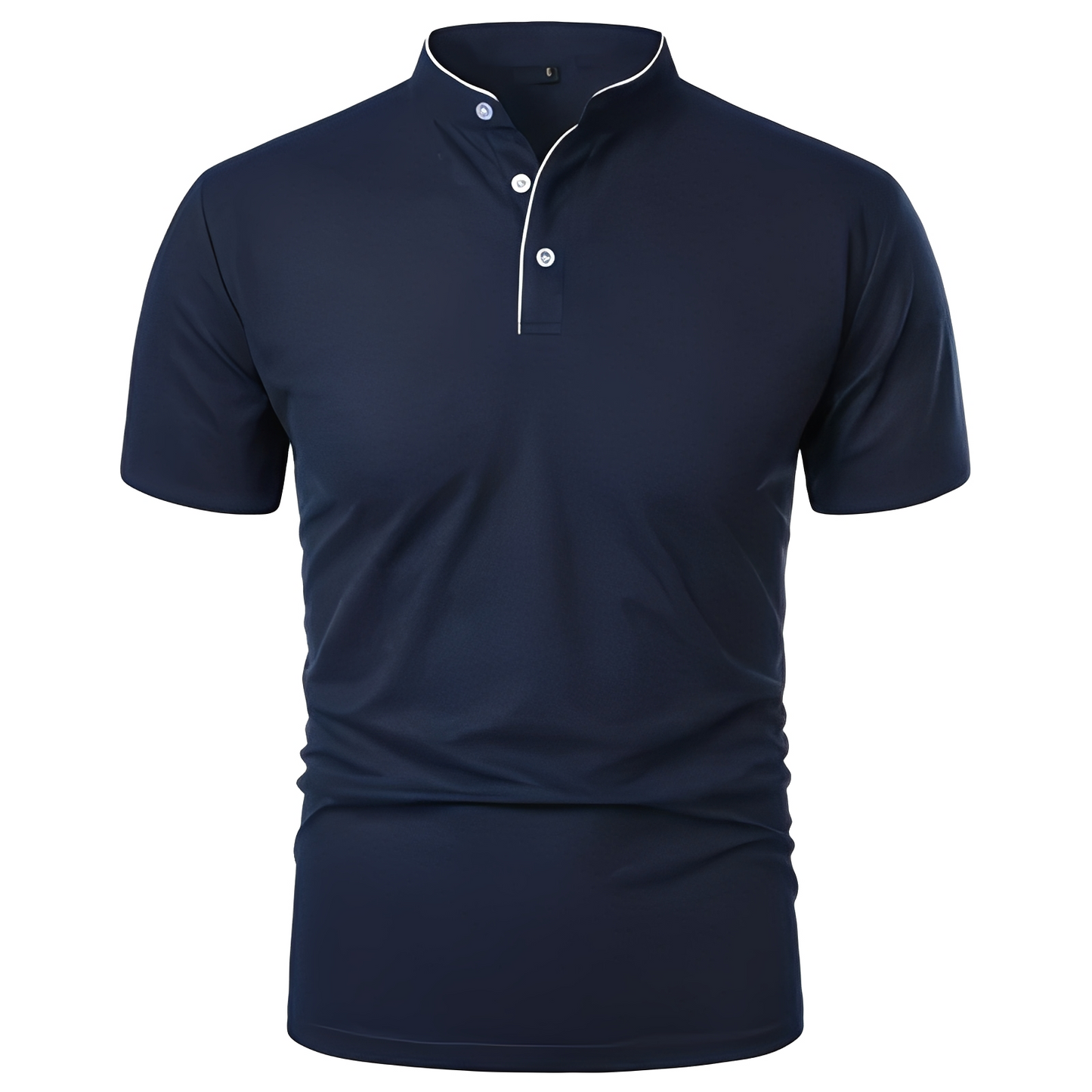 Herren Polo Shirt Leicht Modern Sommerweiß