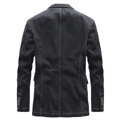 Männer Slimfit Blazer Denim Modern