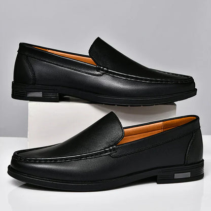 Herren Slip-On Schuhe Klassisch Leder