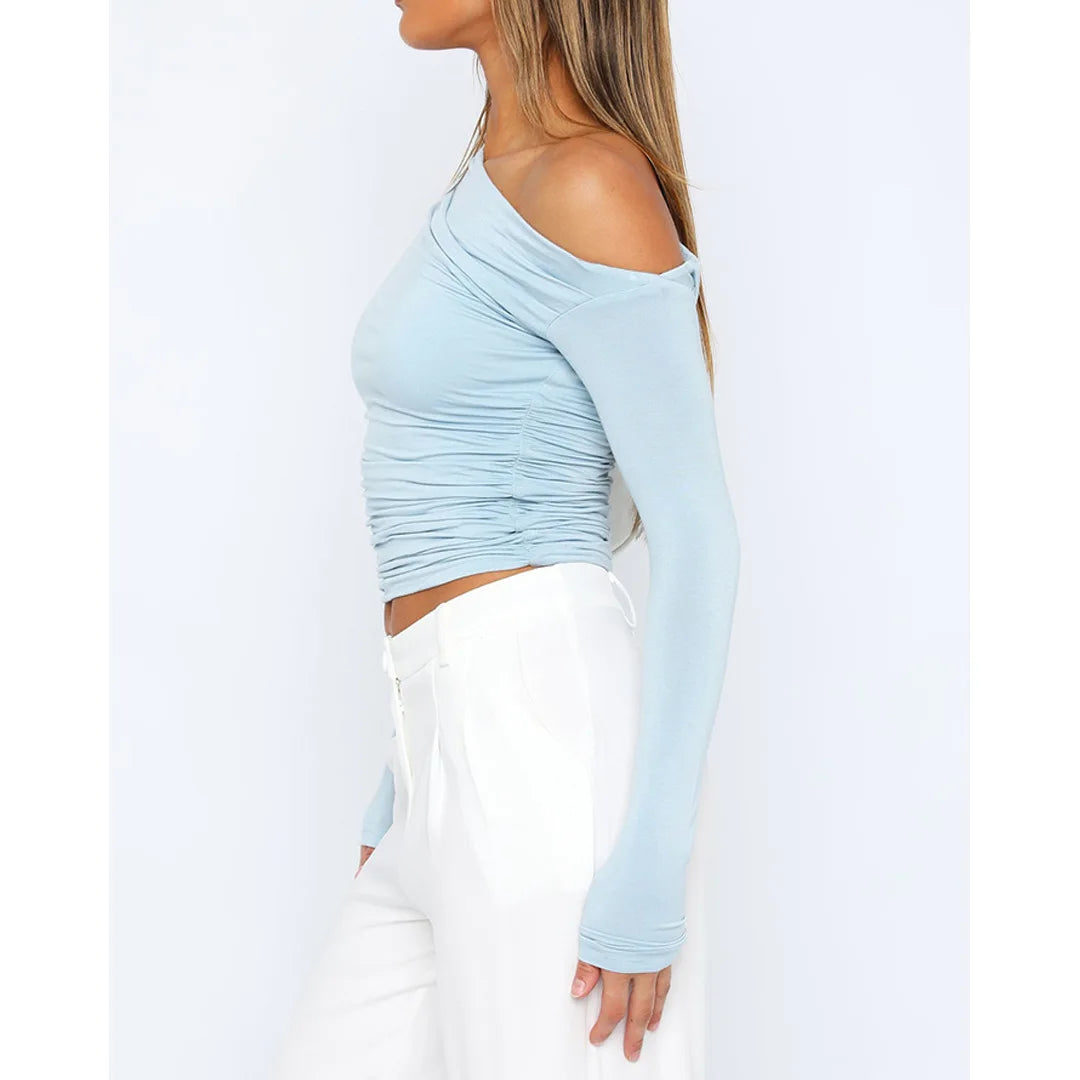 Damen Langarmtop Modern Twisted Design