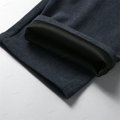 Herren Cordhose Stilvoll Bequem Grau