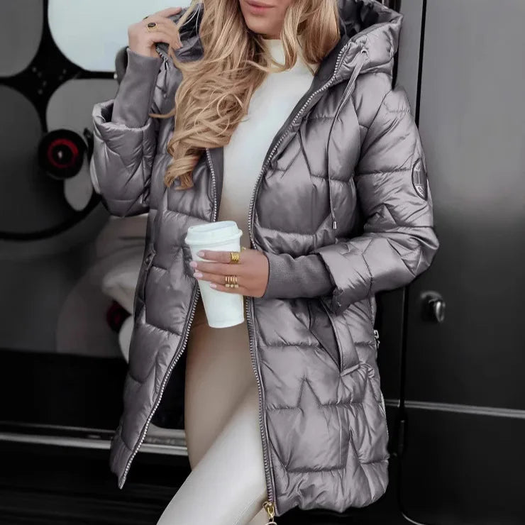 Velmora Damen Steppjacke in Grau
