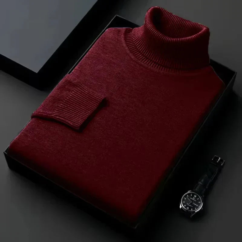 Herren Rollkragenpullover Wärmer