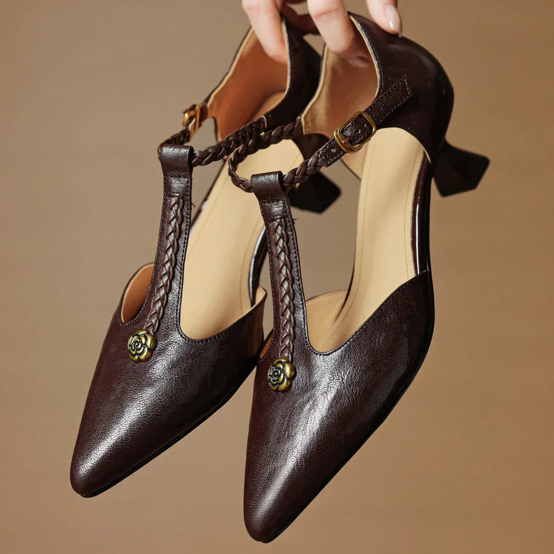Damen Ledersandalen Elegantes Design