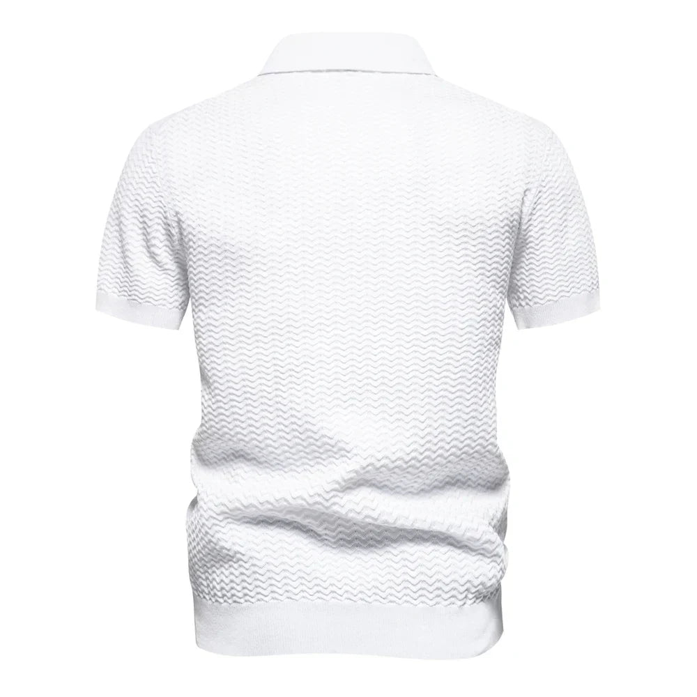 Herren Hemd Rippenmuster Slim Fit Modern