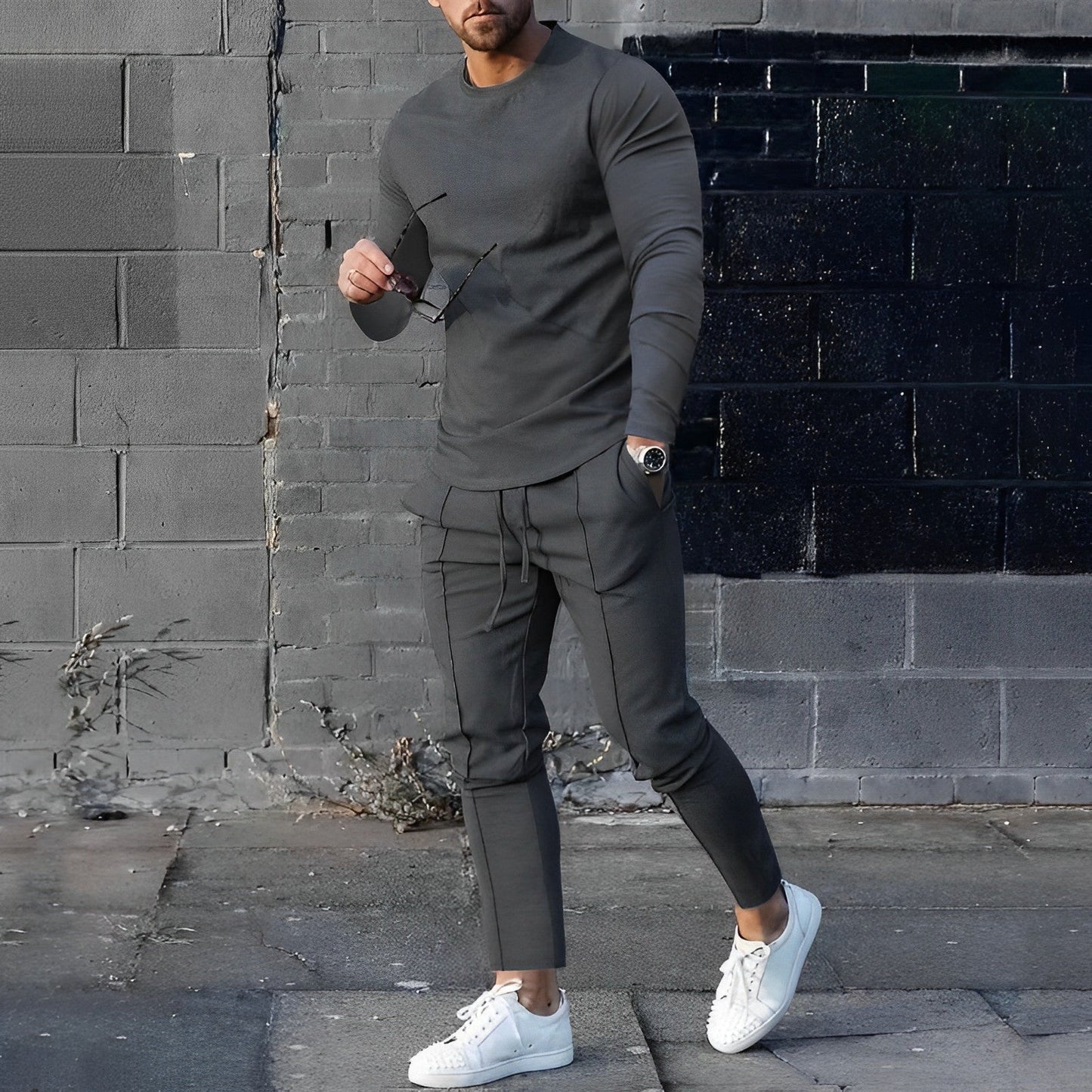 Herren Joggerhose Sportlich Elegant Bequem